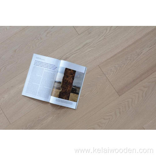 Engineered smoked oak parquet flooring